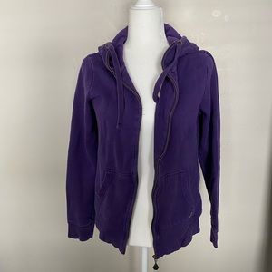 Purple medium Volcom zip up sweatshirt